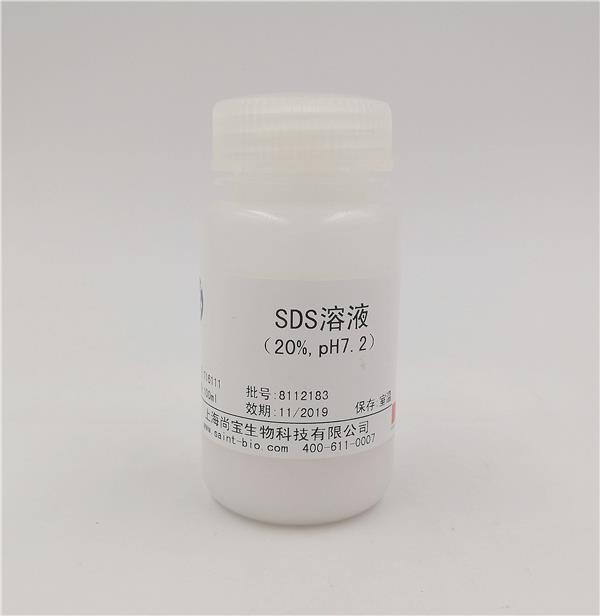 SDS溶液（20%，pH=7.2）